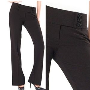 Star City Three Button Trouser Dress Pants Black